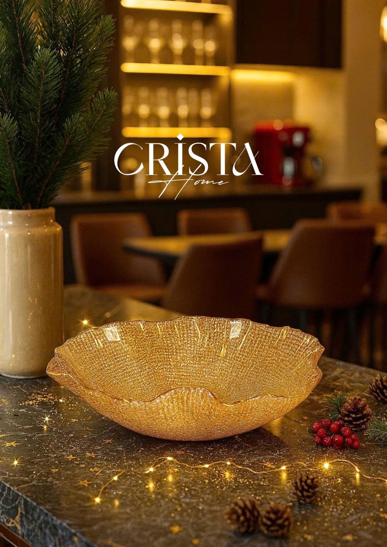 BÁT TÔ VÂN LƯỚI CRISTA HOME 28CM - 4 MÀU