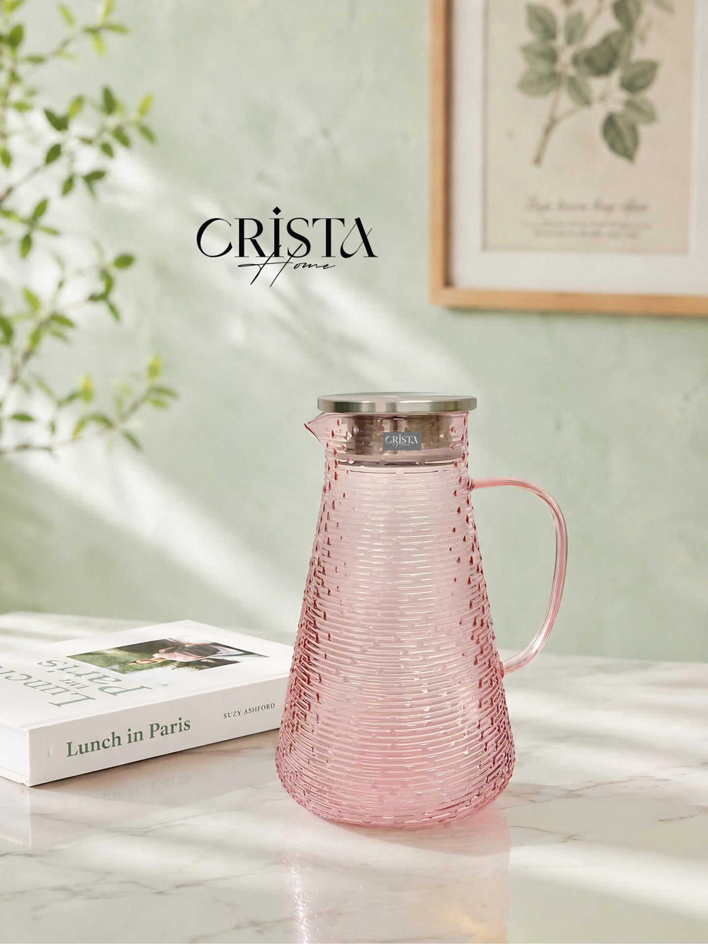 BÌNH VÂN NGANG 2L - 4 Màu CRISTA HOME