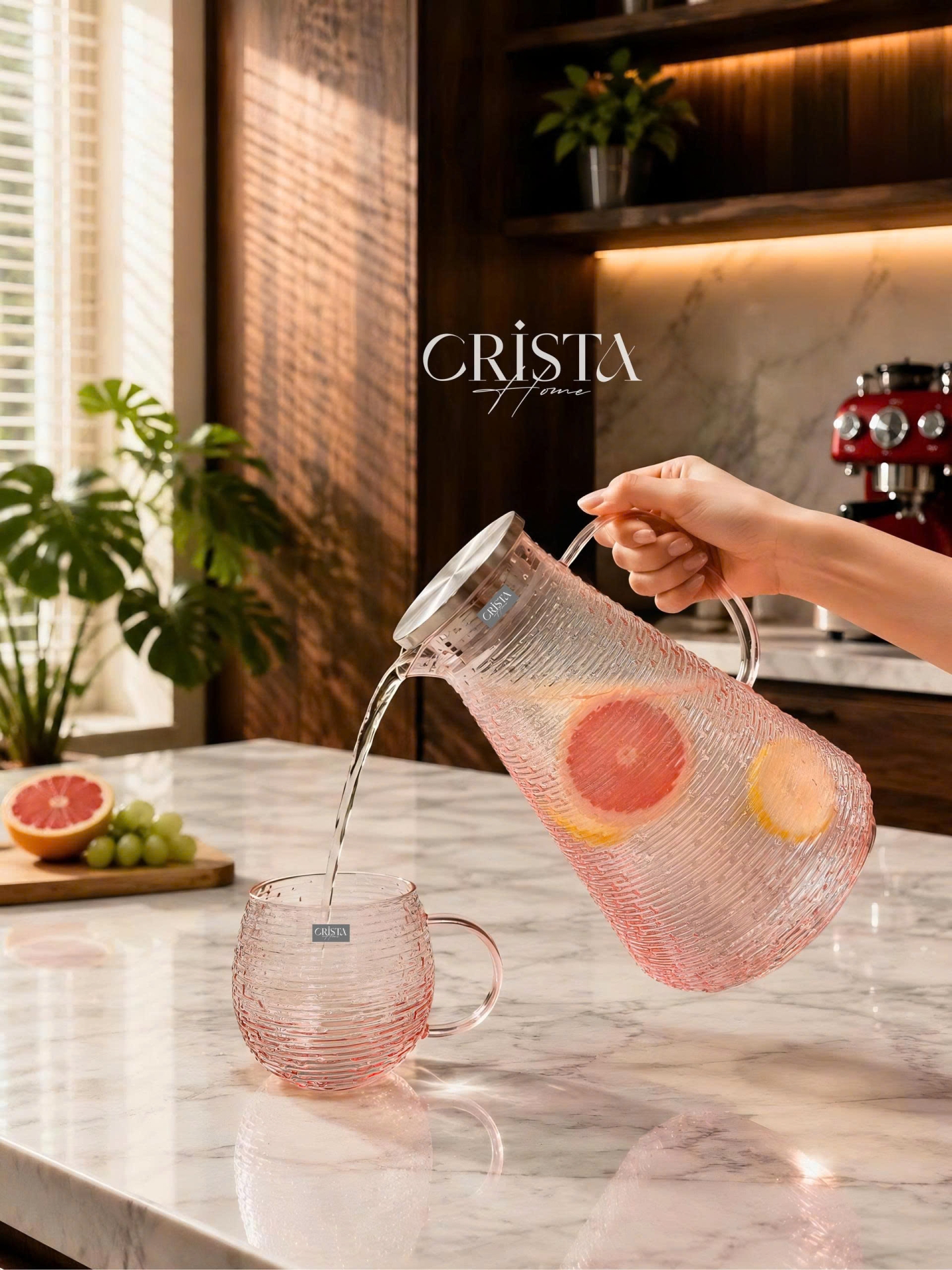 BÌNH VÂN NGANG 2L - 4 Màu CRISTA HOME