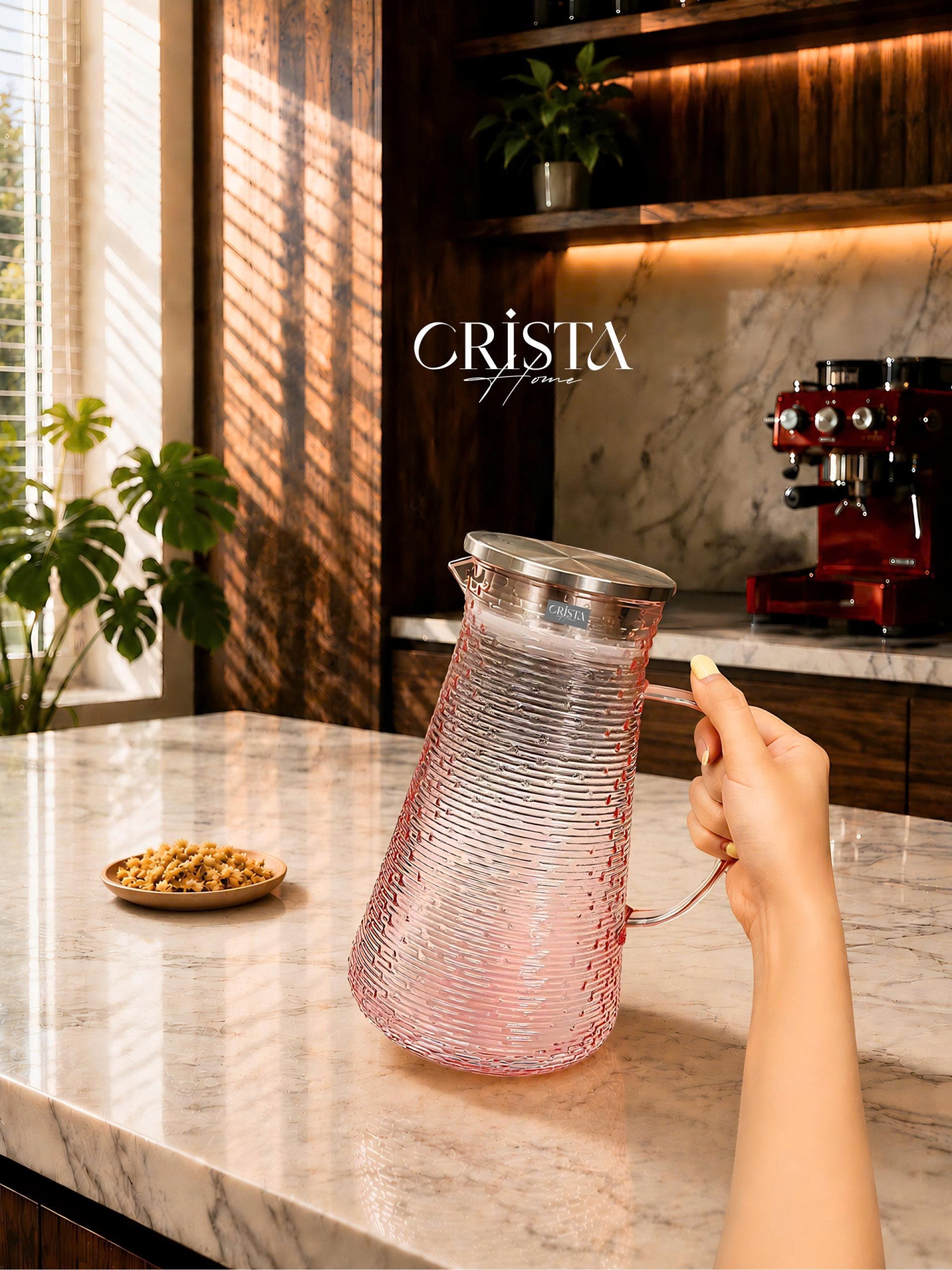 BÌNH VÂN NGANG 2L - 4 Màu CRISTA HOME