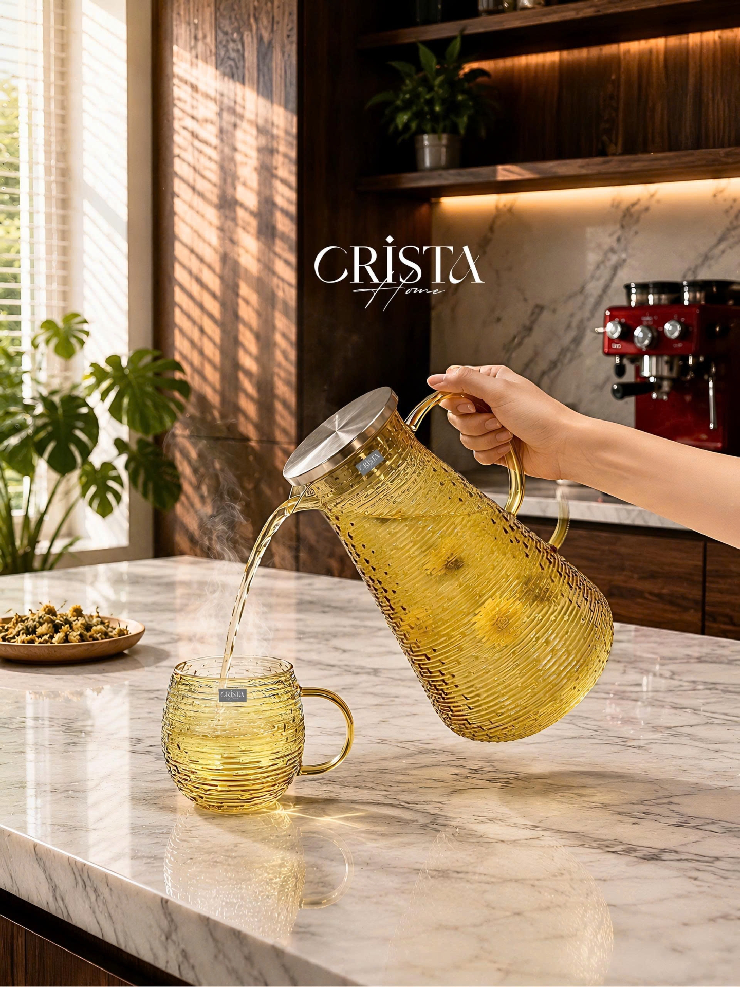 BÌNH VÂN NGANG 2L - 4 Màu CRISTA HOME