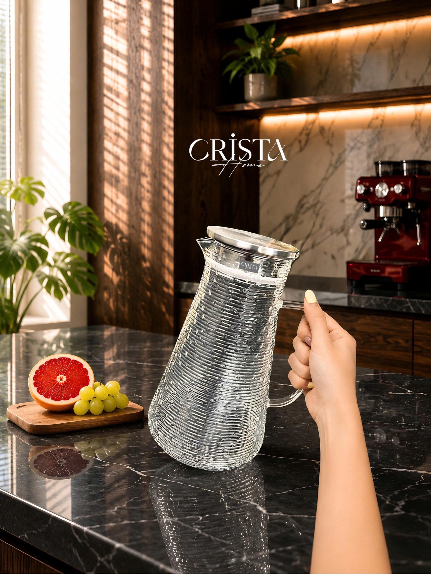 BÌNH VÂN NGANG 2L - 4 Màu CRISTA HOME
