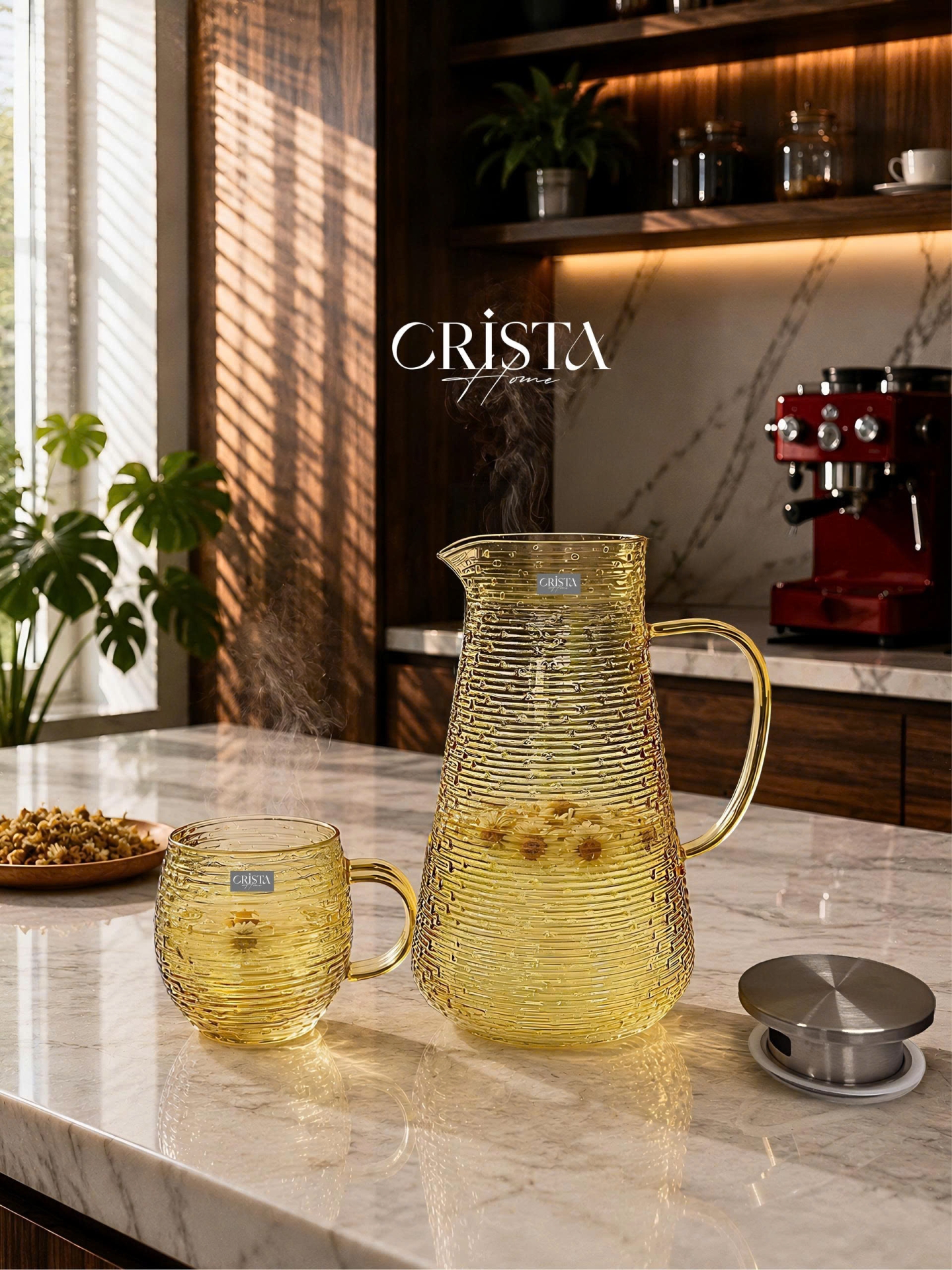 BÌNH VÂN NGANG 2L - 4 Màu CRISTA HOME