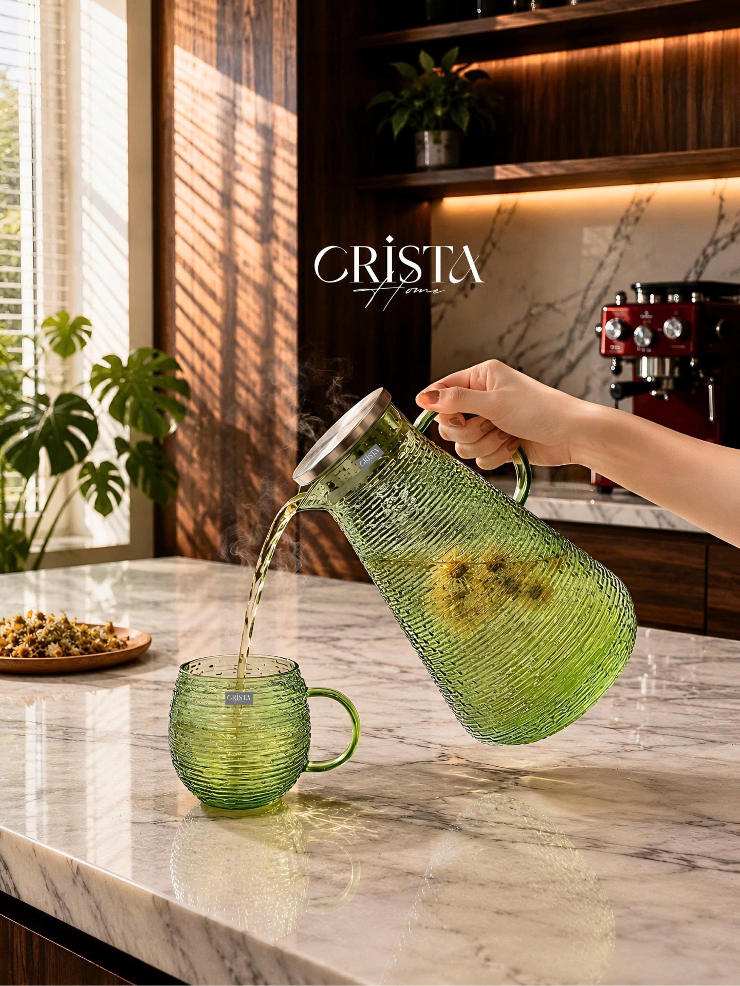 BÌNH VÂN NGANG 2L - 4 Màu CRISTA HOME