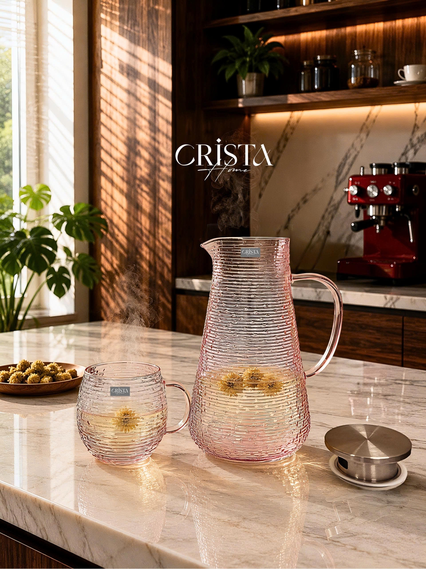BÌNH VÂN NGANG 2L - 4 Màu CRISTA HOME