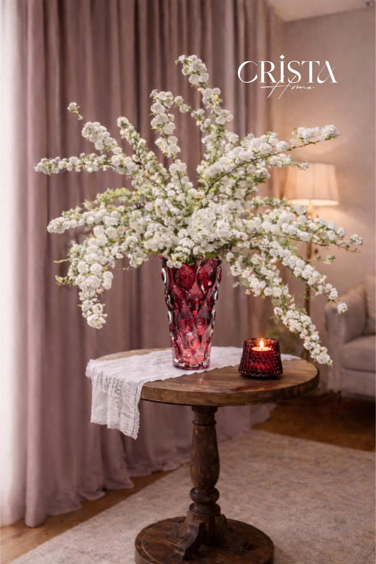 BÌNH HOA THỦY TINH DÁNG SÓNG MÀU OMBRE | 7 Màu