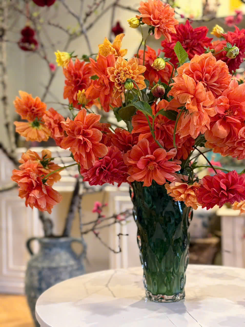 BÌNH HOA THỦY TINH DÁNG SÓNG MÀU OMBRE | 7 Màu