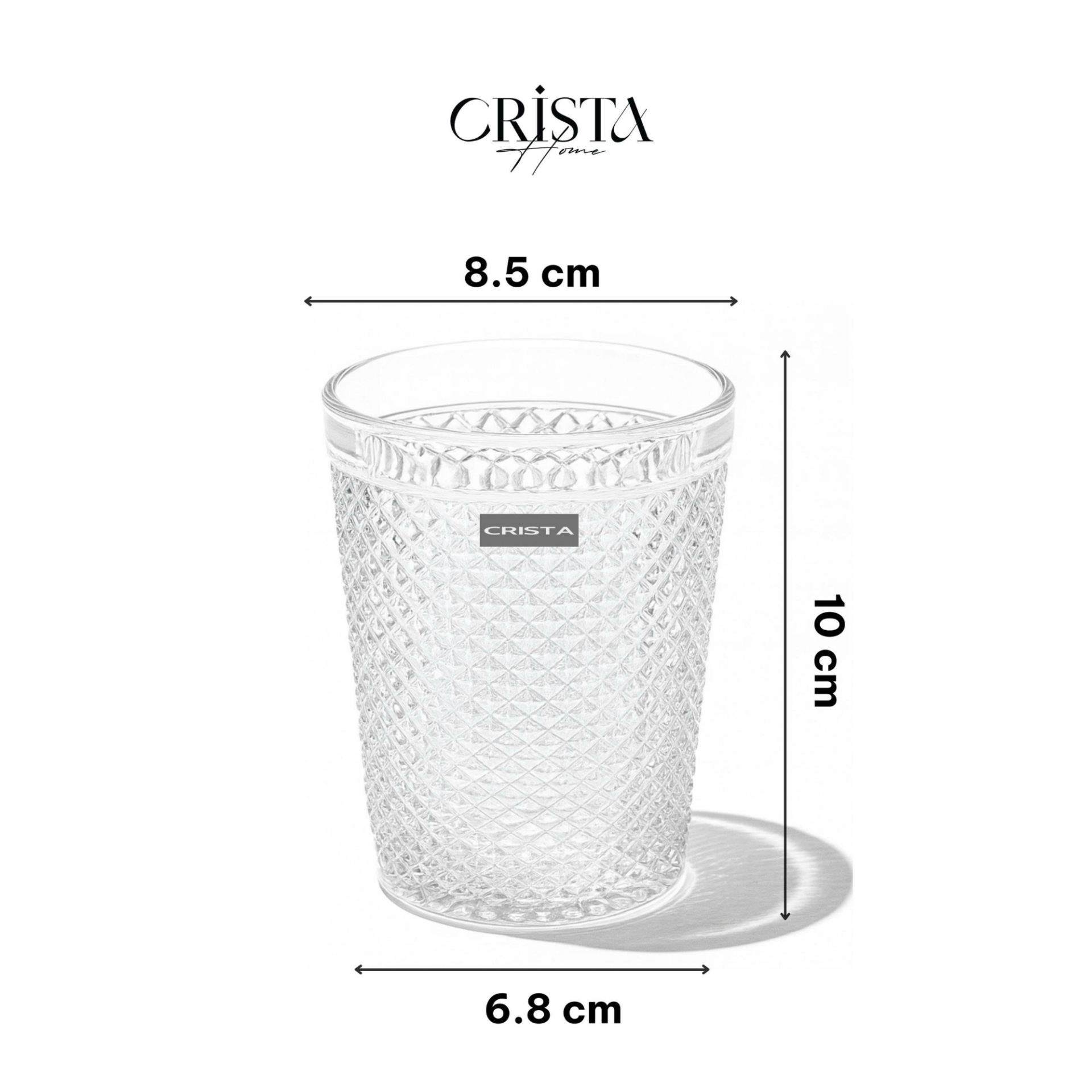 BỘ 4 CỐC VÂN KIM CƯƠNG (6 Màu) 300ML