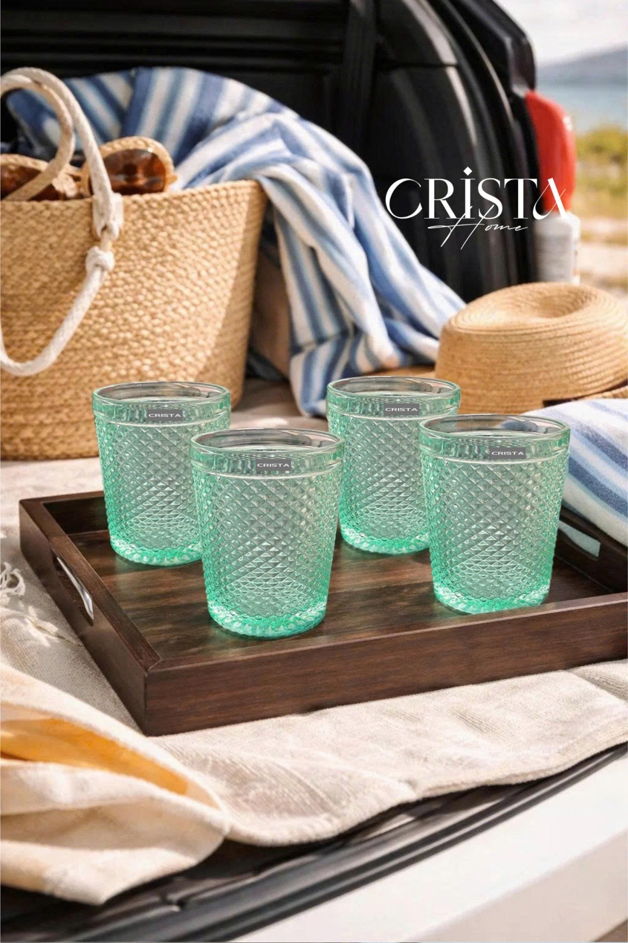 BỘ 4 CỐC VÂN KIM CƯƠNG (6 Màu) 300ML