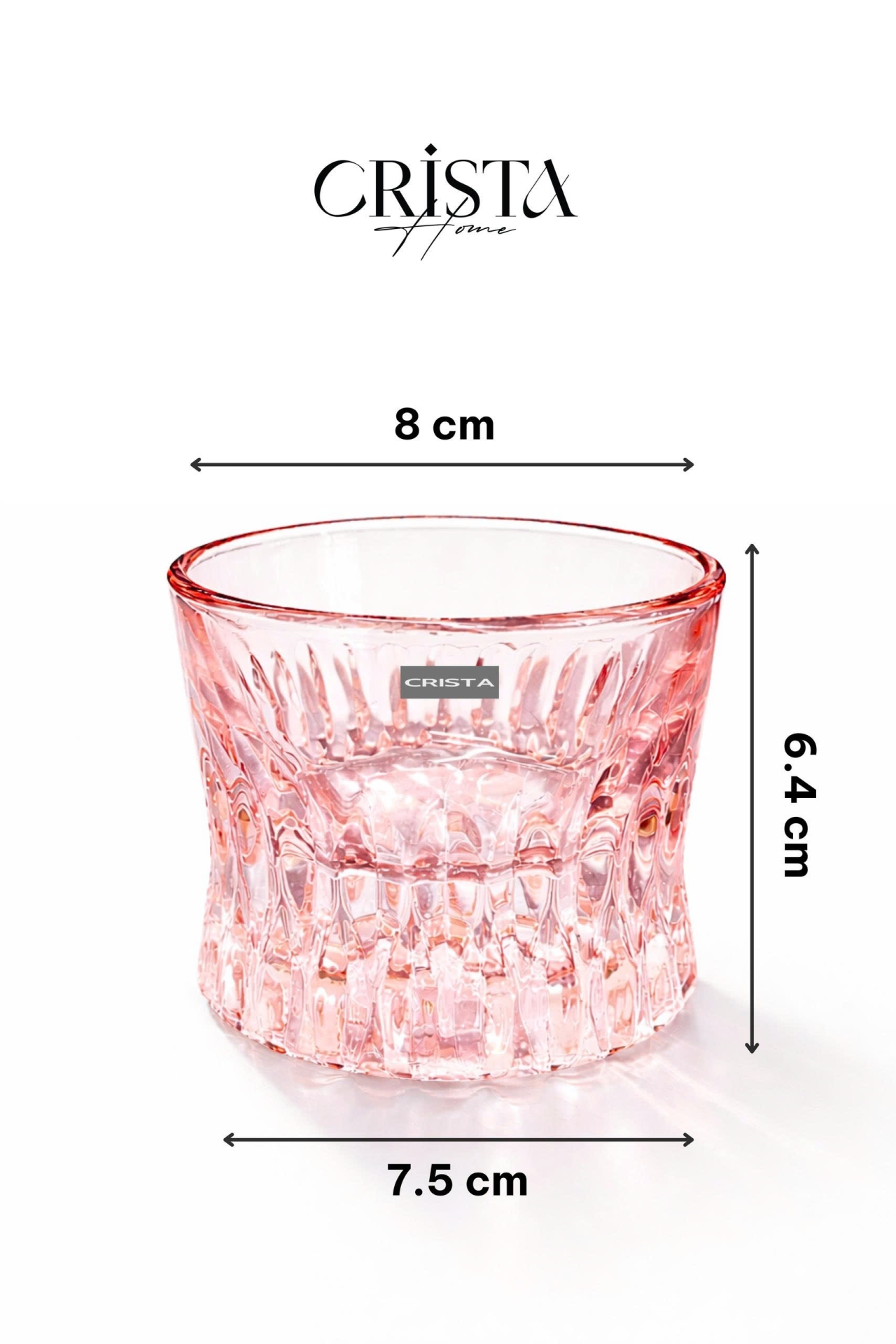 Bộ 6 cốc rượu 125ml Crista Home - Màu pastel