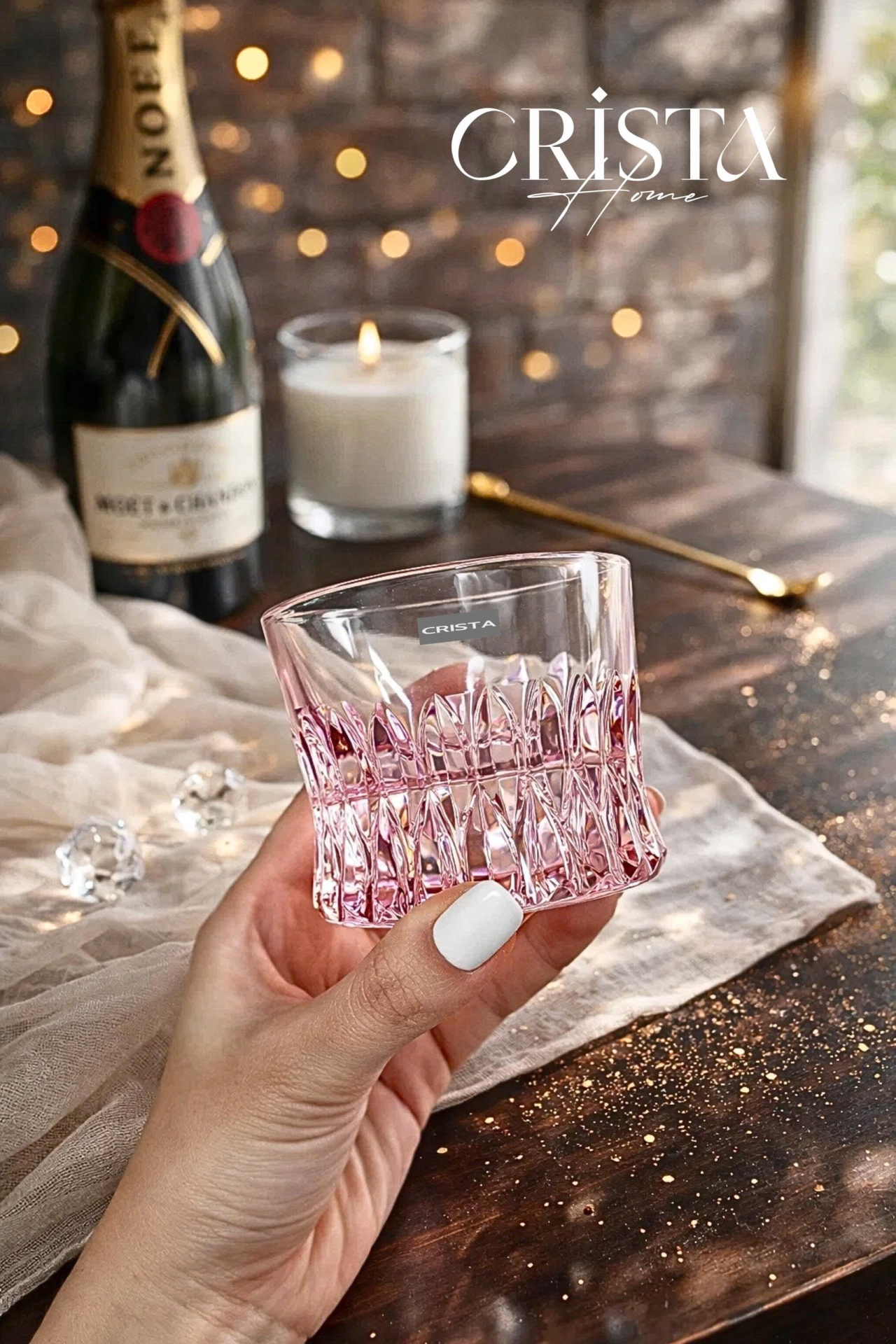 Bộ 6 cốc rượu 125ml Crista Home - Màu pastel