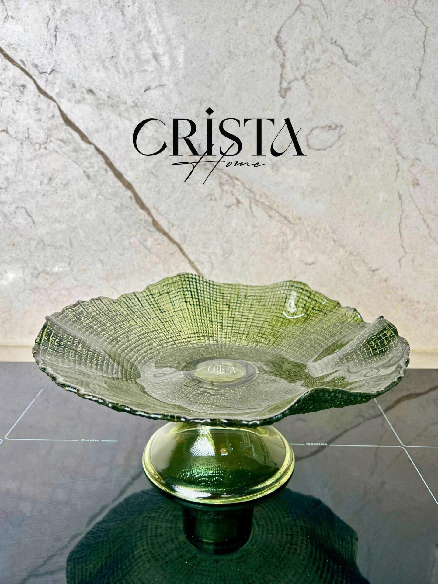 ĐĨA VÂN LƯỚI CHÂN CAO ĐK 29CM - 5 MÀU