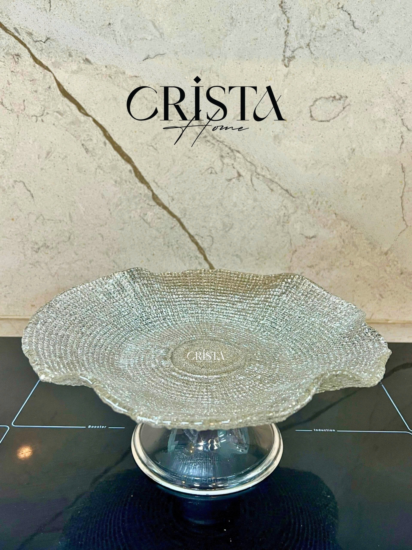 ĐĨA VÂN LƯỚI CHÂN CAO ĐK 29CM - 5 MÀU