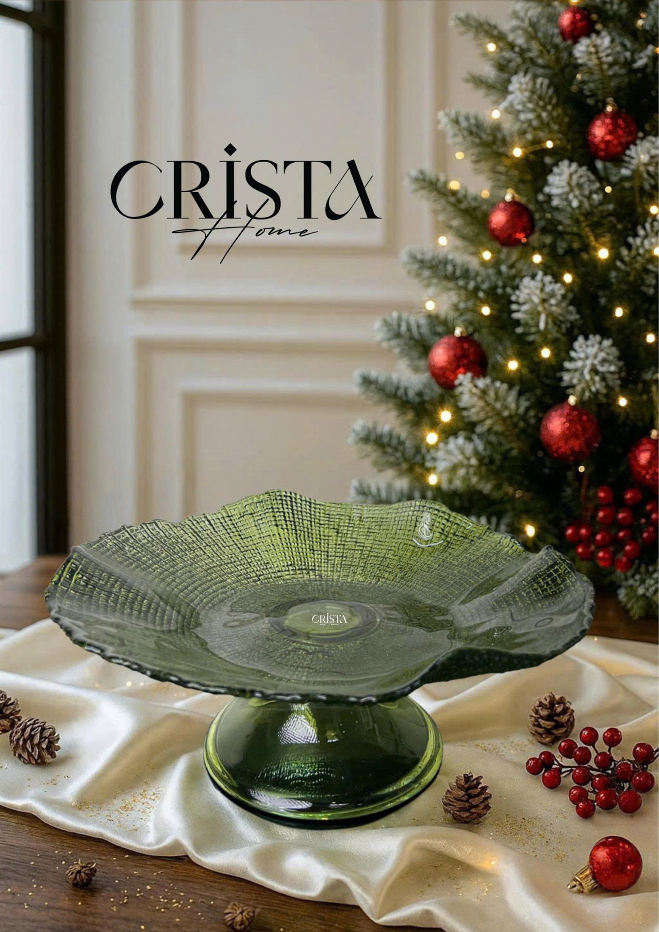 ĐĨA VÂN LƯỚI CHÂN CAO ĐK 29CM - 5 MÀU