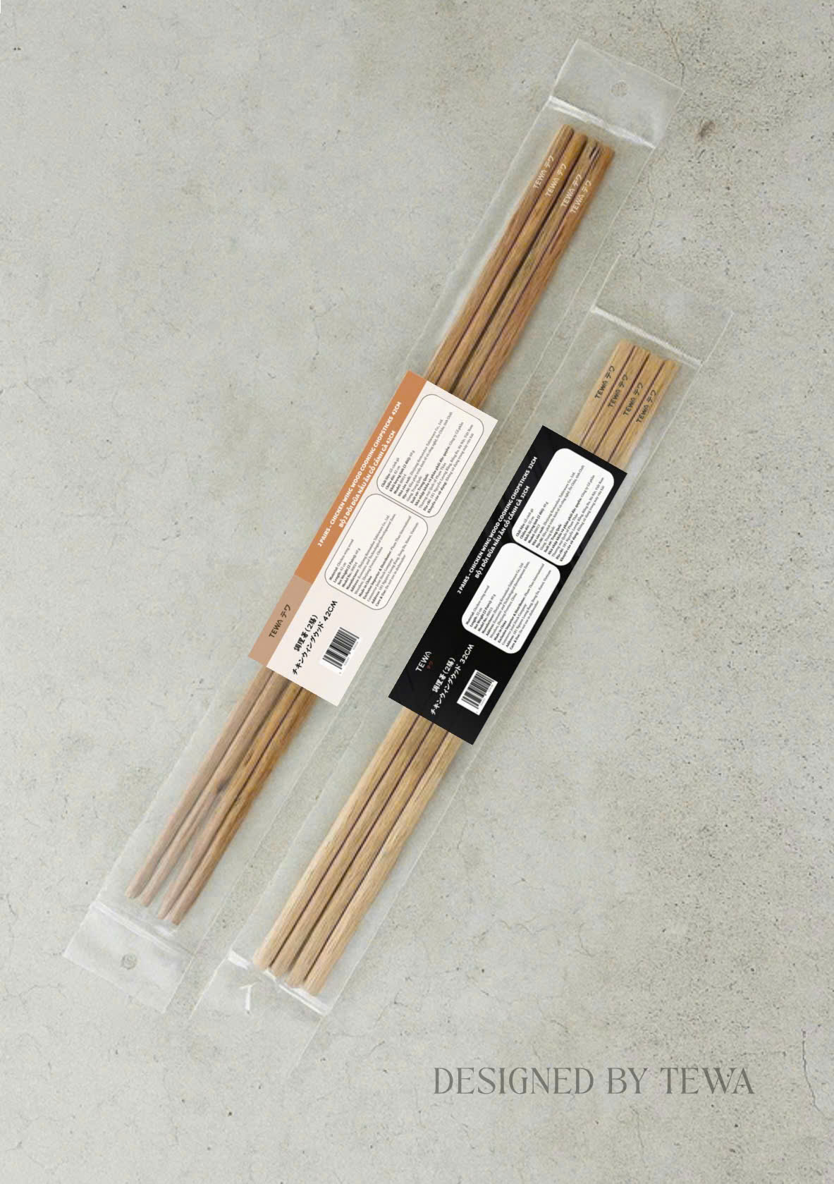 Set 2 đôi đũa nấu ăn bằng gỗ cánh gà 42 cm