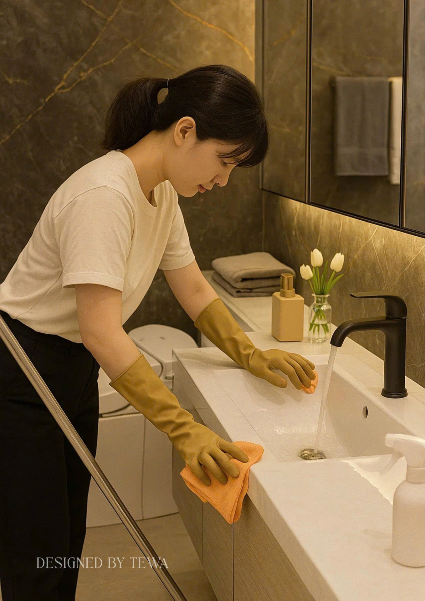 ĐÔI GĂNG TAY CAO SU TỰ NHIÊN - MÀU NÂU NHẠT