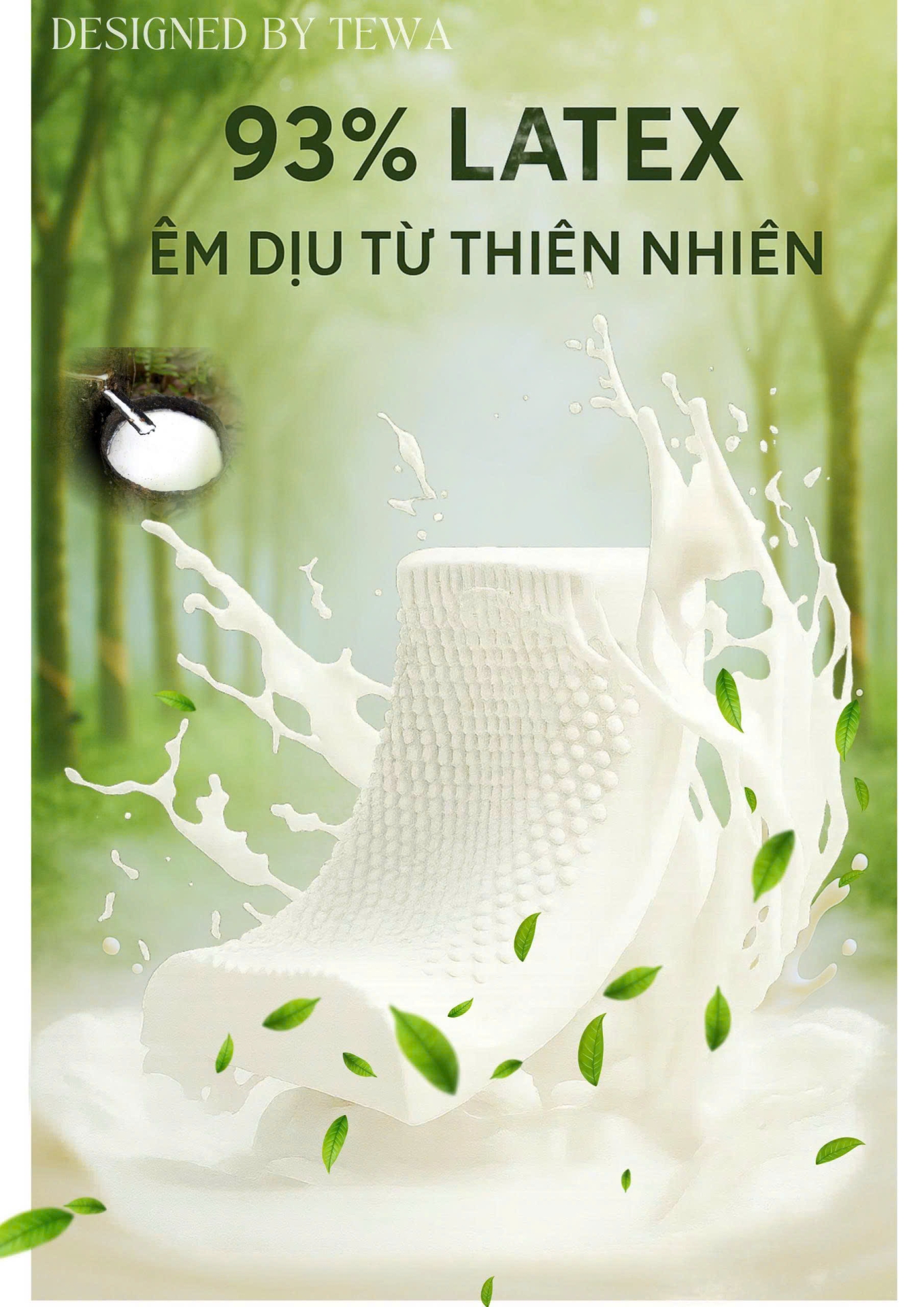 Gối cao su non thiên nhiên
