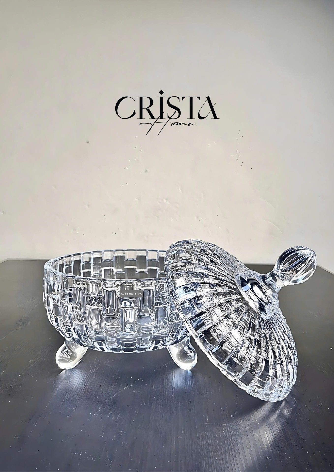 BỘ 2 HŨ ĐỰNG MỨT TẾT VÂN CARO - MÀU TRONG