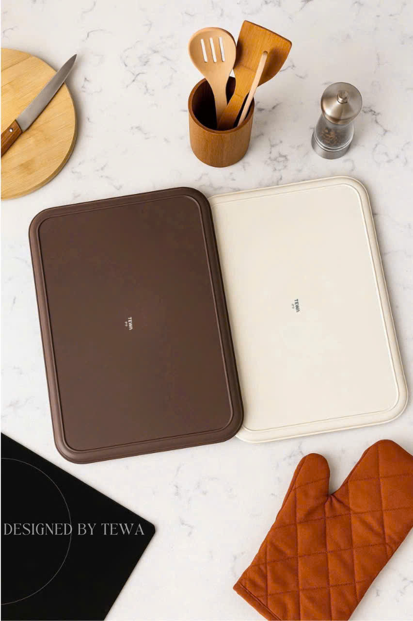 Khay nhựa đựng đồ đa năng size đại màu kem