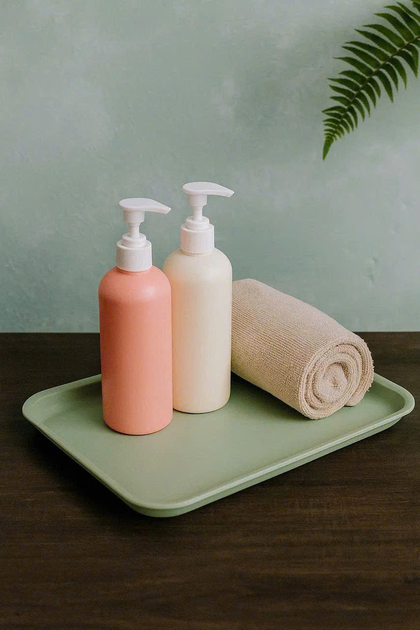 Khay nhựa đựng đồ đa năng size to màu xanh mint