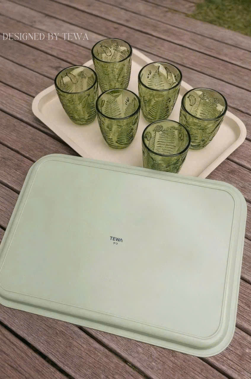 Khay nhựa đựng đồ đa năng size to màu kem