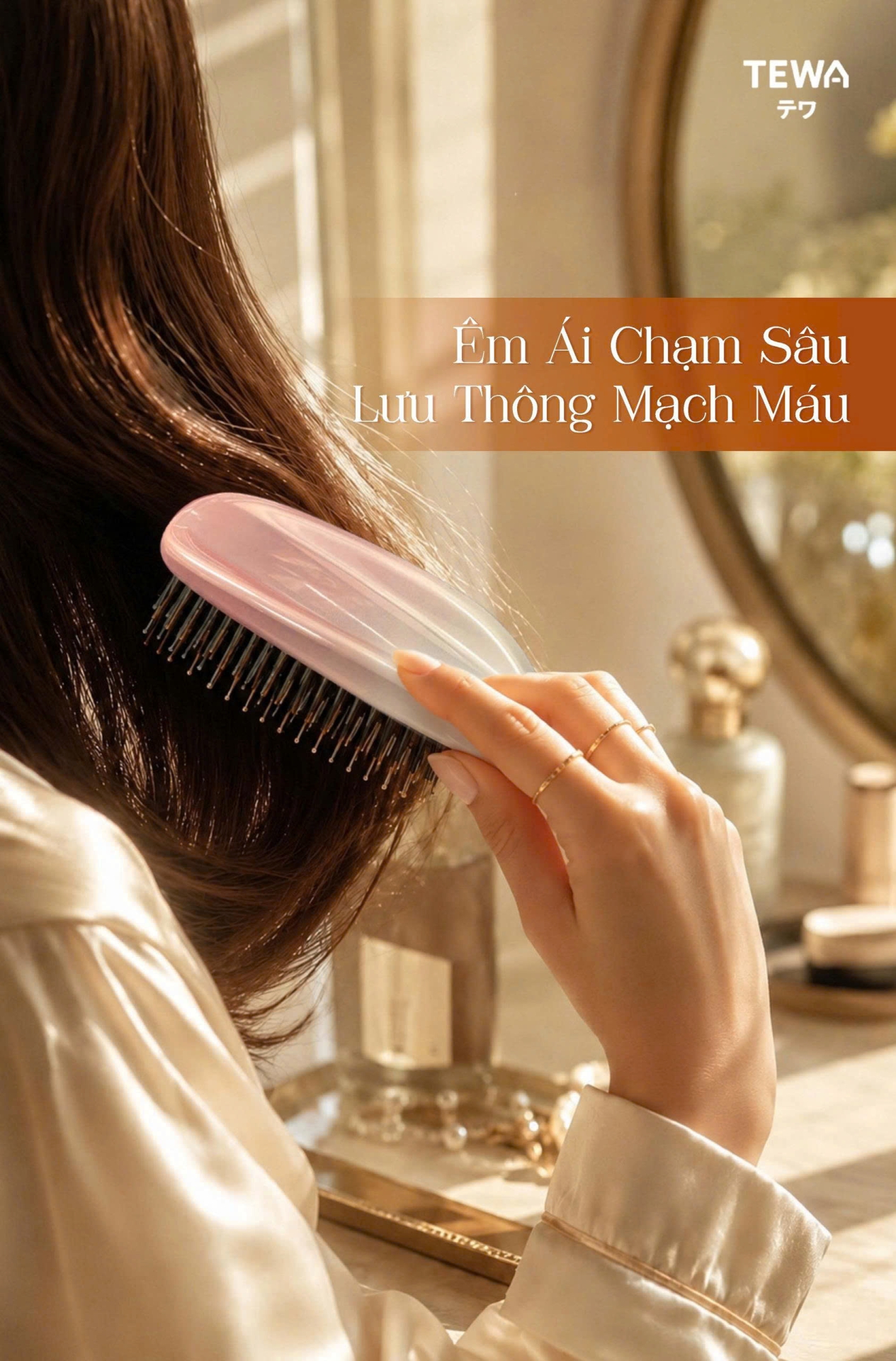 LƯỢC CHẢI TÓC MÁT XA DA ĐẦU TEWA - 2 Màu