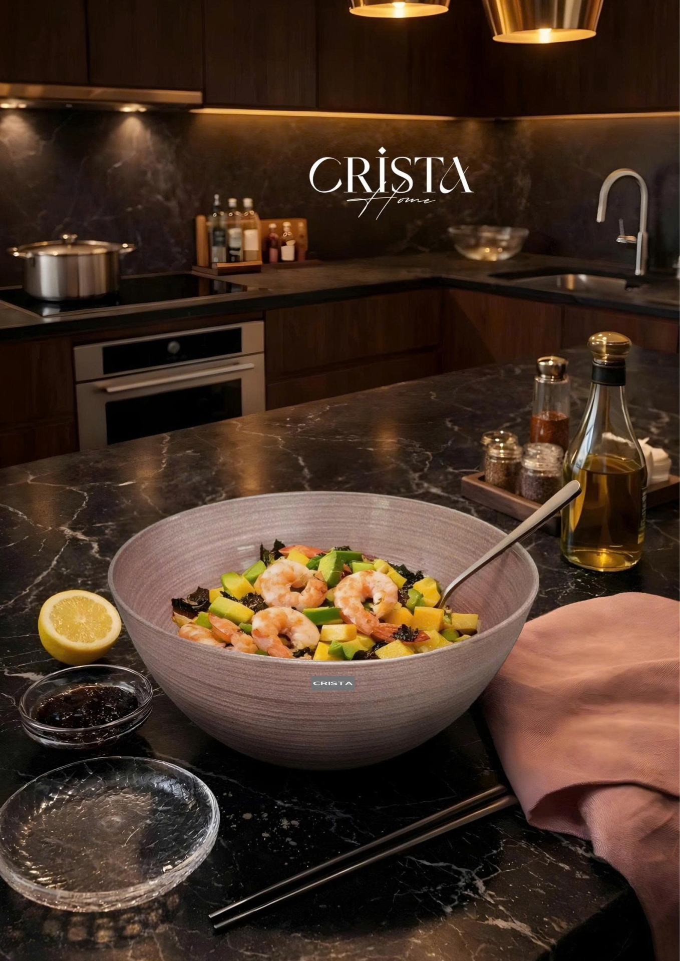 Bộ 2 Bát Thủy Tinh Tròn 4.5L + 2.2L - 6 màu