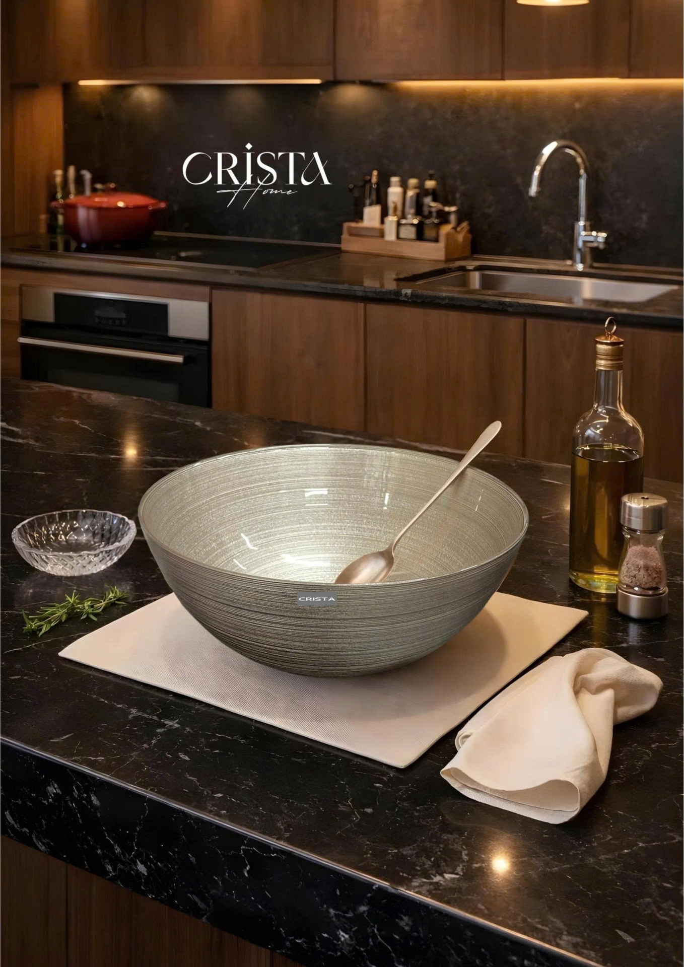 Bộ 2 Bát Thủy Tinh Tròn 4.5L + 2.2L - 6 màu