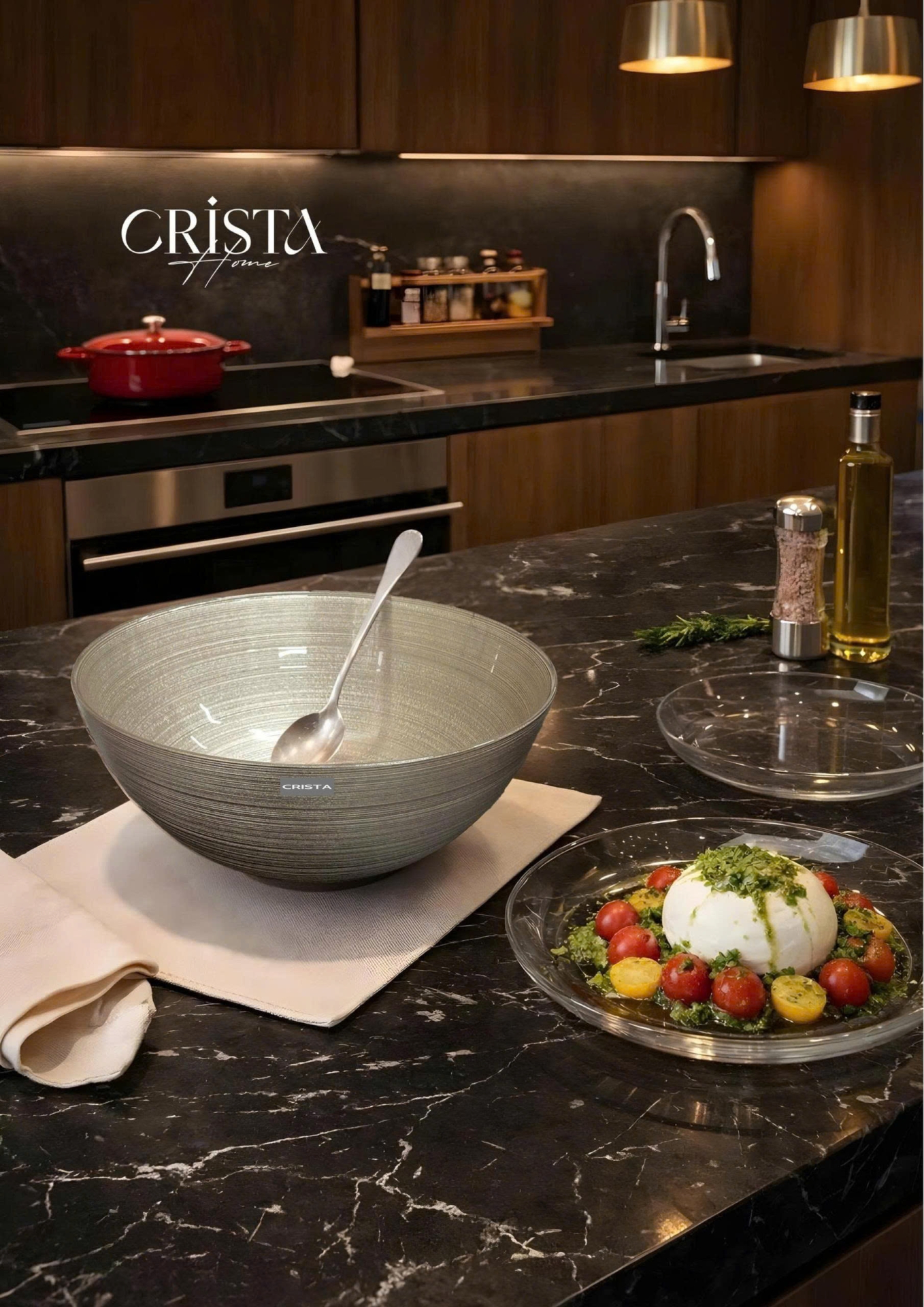 Bộ 2 Bát Thủy Tinh Tròn 4.5L + 2.2L - 6 màu