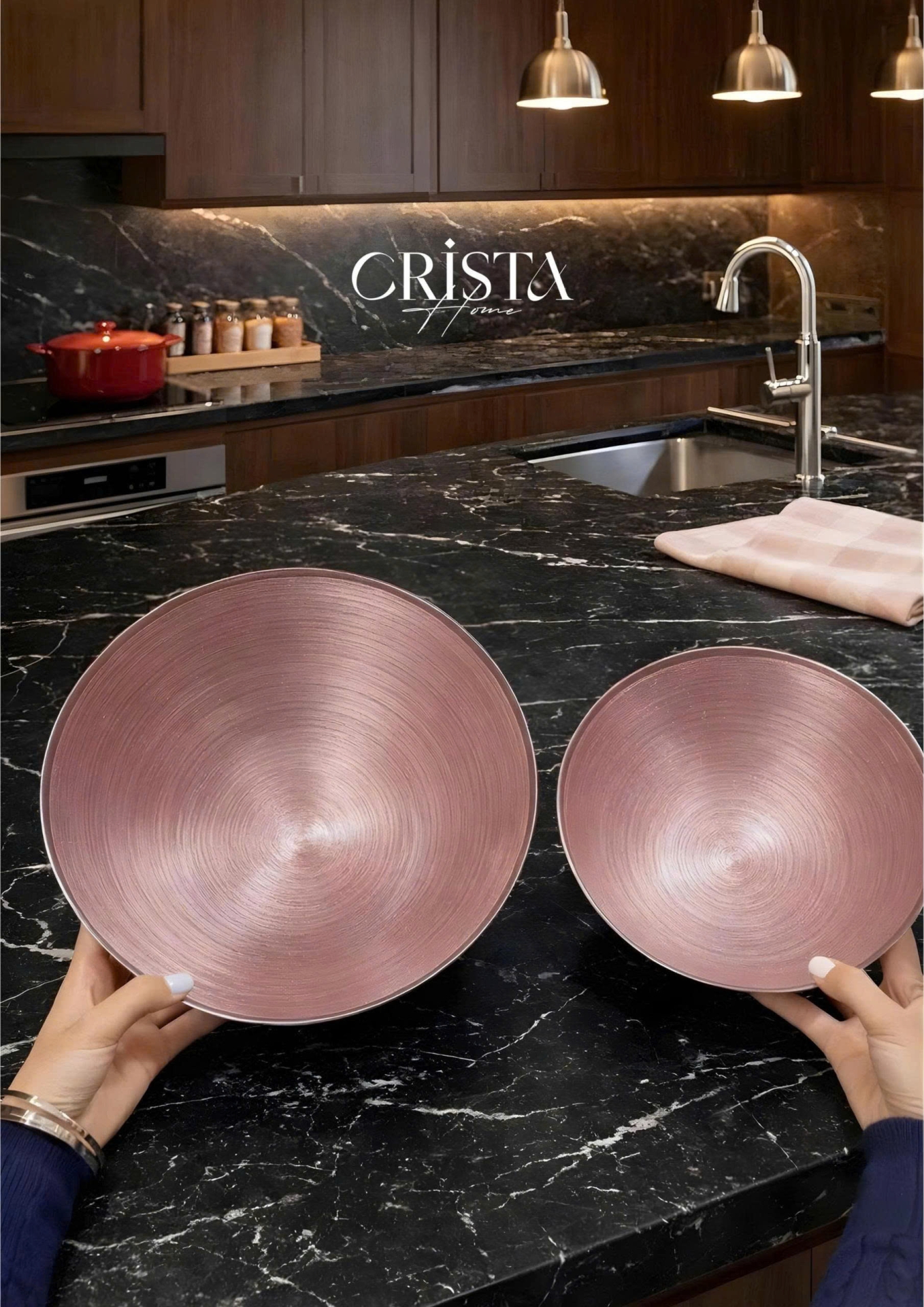 Bộ 2 Bát Thủy Tinh Tròn 4.5L + 2.2L - 6 màu