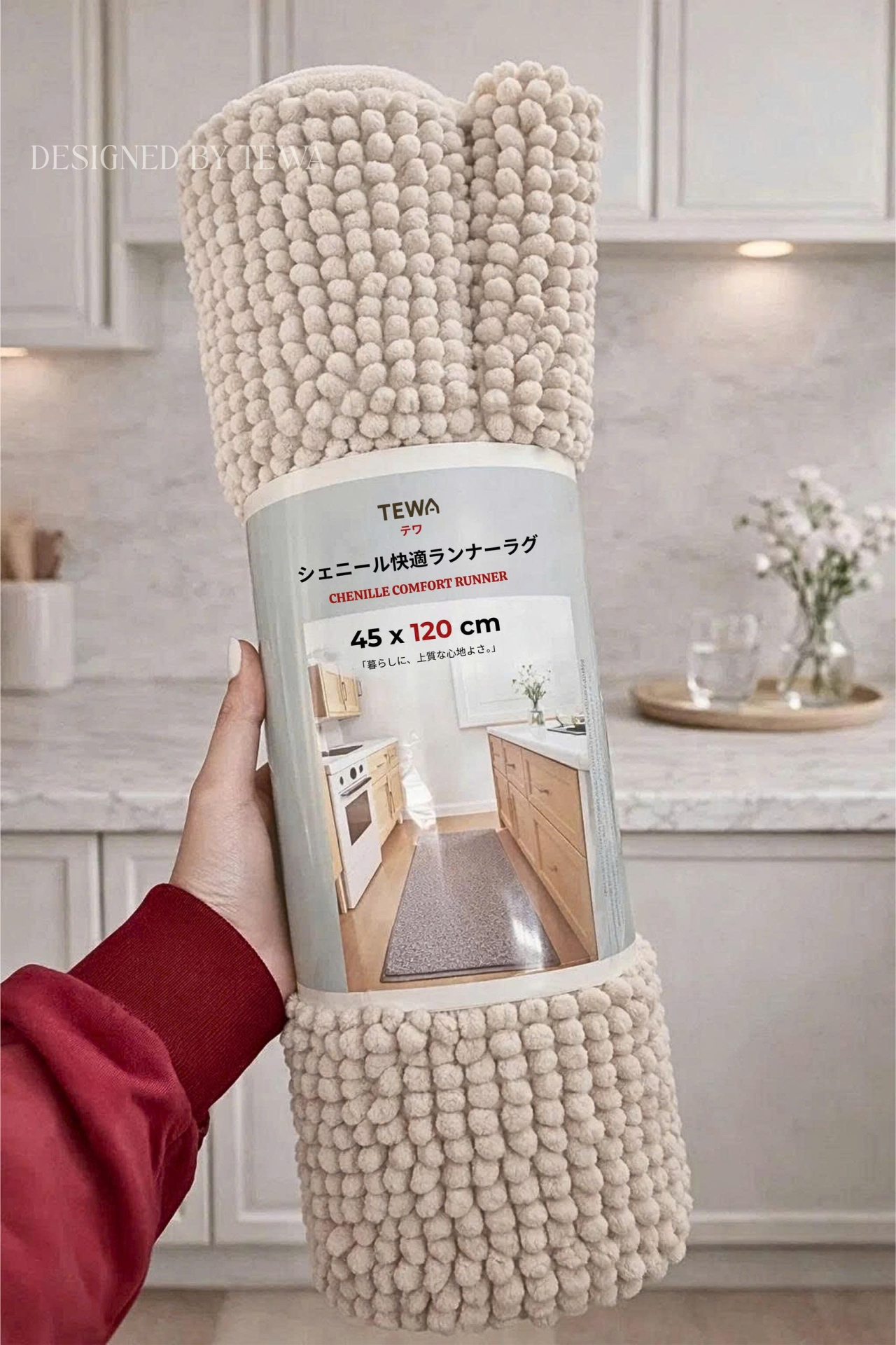 Thảm Trải Sàn Nhung Tuyết Chenille 120x45 cm TEWA