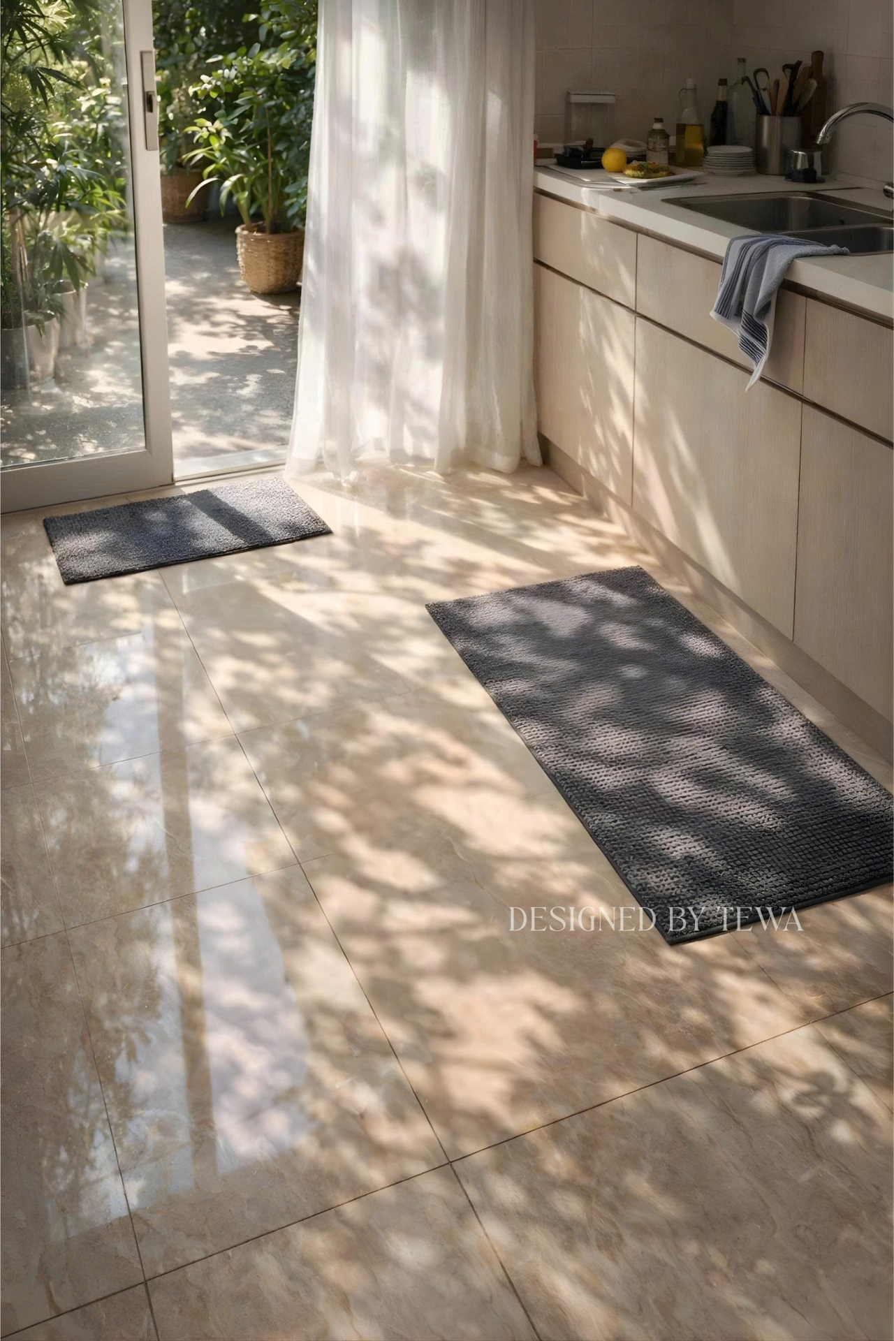 Thảm Trải Sàn Nhung Tuyết Chenille 120x45 cm TEWA