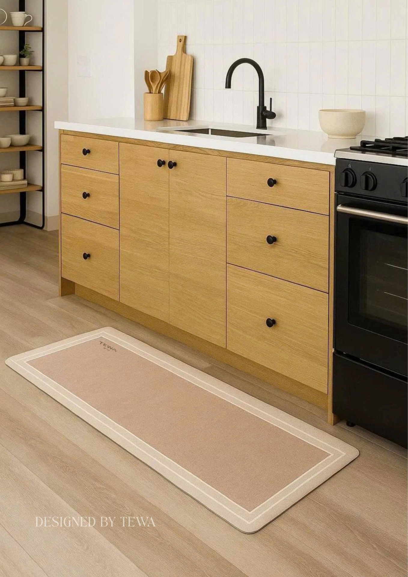 Set 2 thảm nano khô nhanh màu nâu