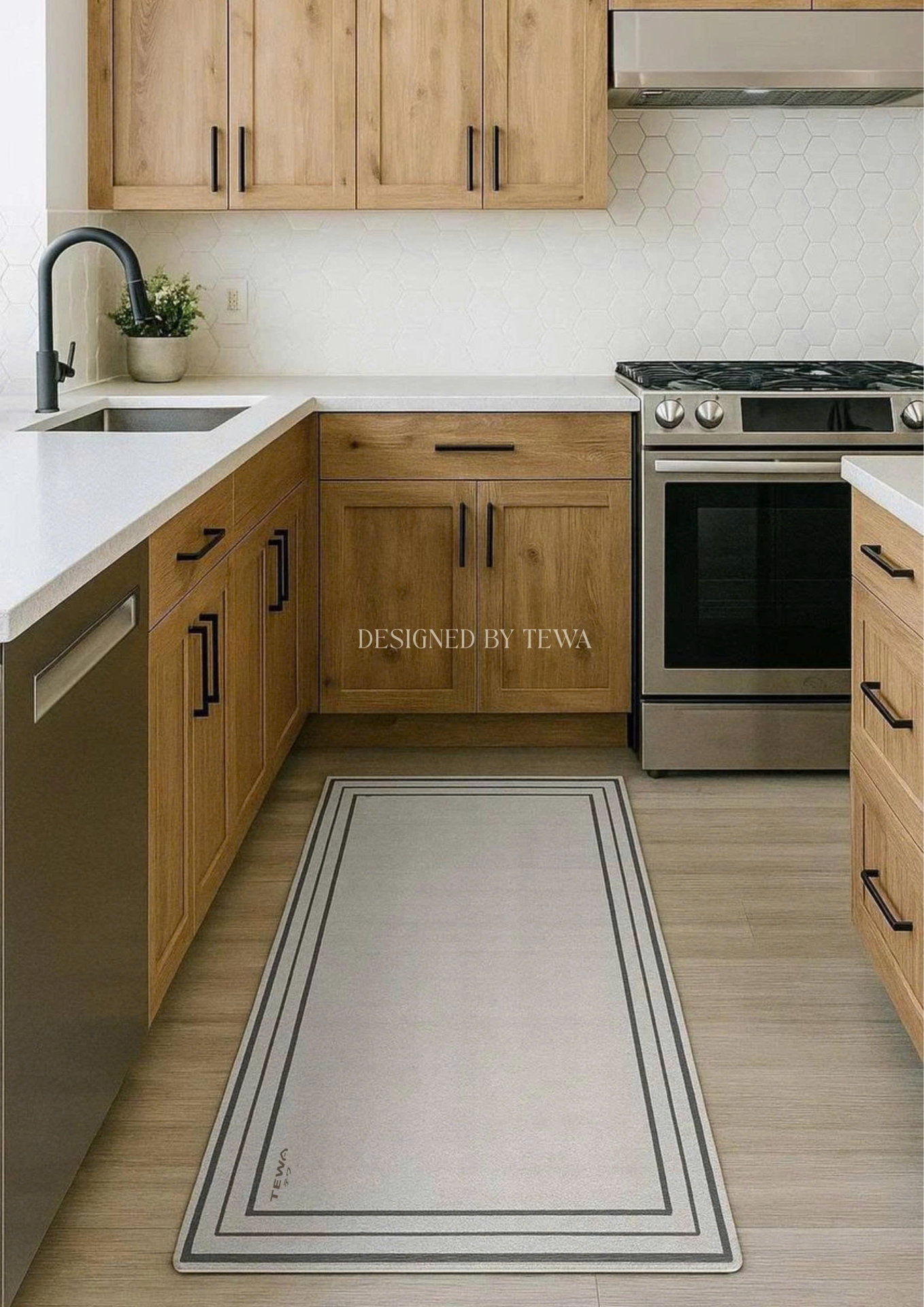 Set 2 thảm nano khô nhanh màu xám nhạt