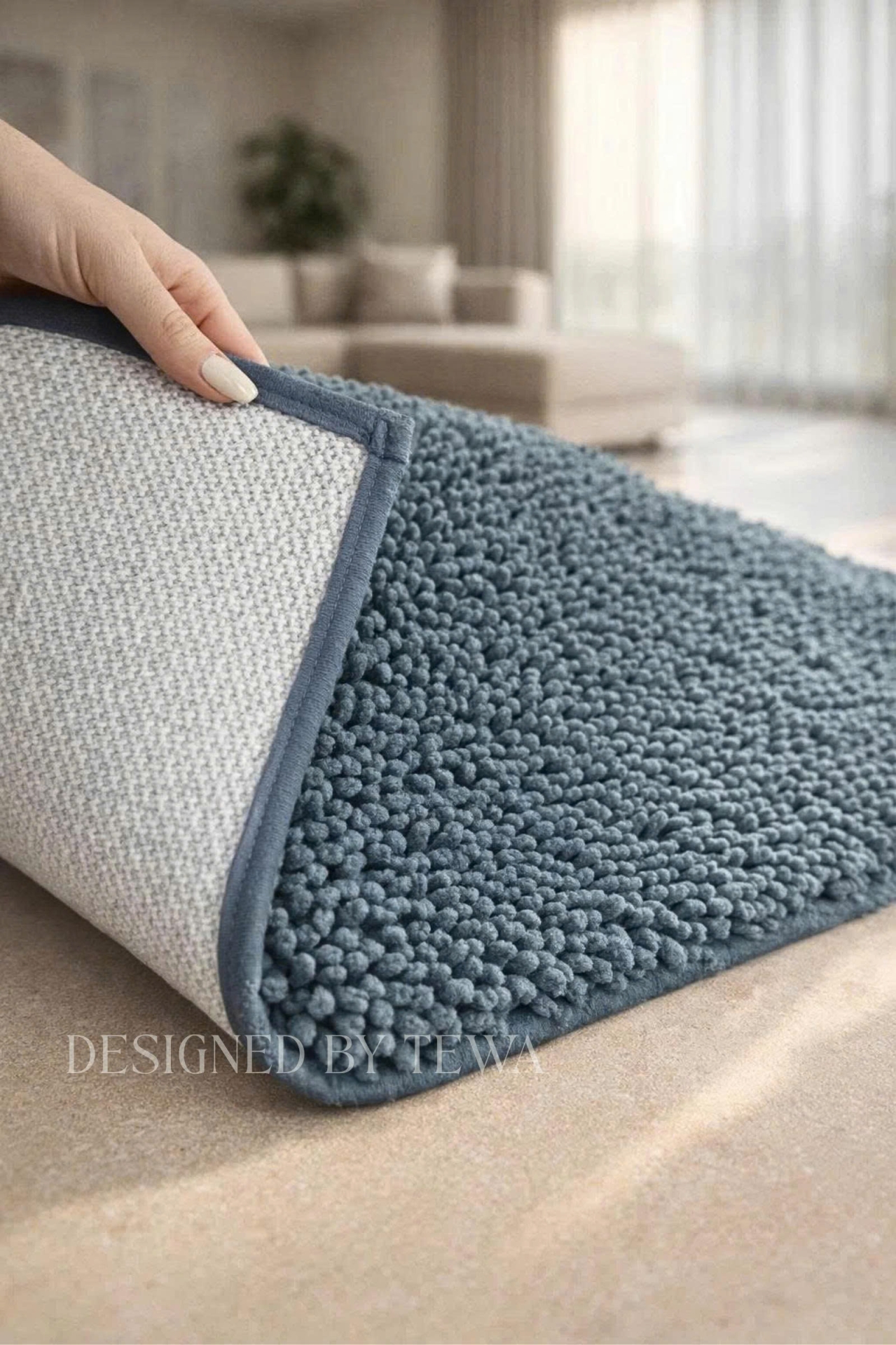 Thảm Trải Sàn Nhung Tuyết Chenille 75x45cm