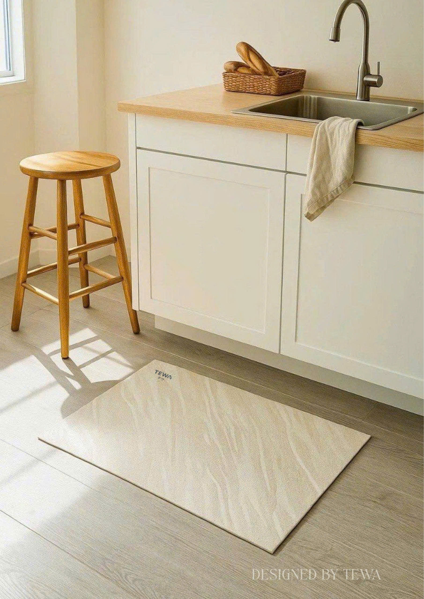 Thảm nano khô nhanh màu vàng 60x40cm