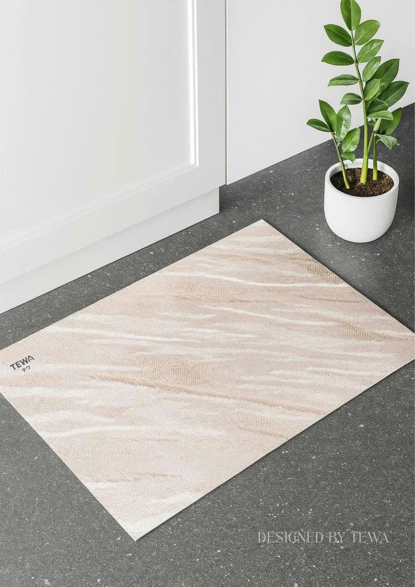 Thảm nano khô nhanh màu vàng 60x40cm