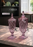 BÌNH NƯỚC VÂN KIM CƯƠNG 2L - 5 Màu, có vòi CRISTA HOME