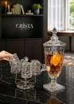 BÌNH NƯỚC VÂN KIM CƯƠNG 2L - 5 Màu, có vòi CRISTA HOME