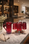 Bình Thủy Tinh 1L - 6 Màu Vân Caro CRISTA HOME sắc màu rực rỡ