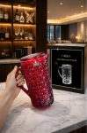 Bình Thủy Tinh 1L - 6 Màu Vân Caro CRISTA HOME sắc màu rực rỡ