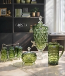 Bình Thủy Tinh 1L - 6 Màu Vân Caro CRISTA HOME sắc màu rực rỡ
