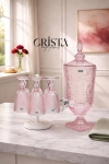 BÌNH THỦY TINH 4 Màu VÂN LƯỚI 3.3L Có Vòi Crista Home