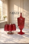 BÌNH THỦY TINH 4 Màu VÂN LƯỚI 3.3L Có Vòi Crista Home