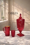 BÌNH THỦY TINH 4 Màu VÂN LƯỚI 3.3L Có Vòi Crista Home