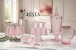 BÌNH THỦY TINH 4 Màu VÂN LƯỚI 3.3L Có Vòi Crista Home