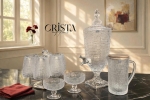 BÌNH THỦY TINH 4 Màu VÂN LƯỚI 3.3L Có Vòi Crista Home
