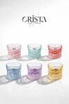 Bộ 6 cốc rượu 125ml Crista Home - Màu pastel