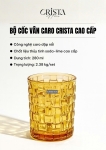 BỘ 06 CỐC THỦY TINH VÂN CARO – SẮC MÀU
