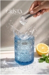BỘ 6 CỐC THỦY TINH (2 Màu) VÂN PHA LÊ NỔI 390ML CRISTA HOME